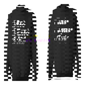 Lgbt プライド ノンバイナリー フラッグ ノンバイナリー スウェットシャツ - Kawaiitshirt