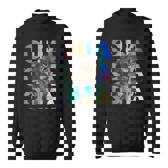 Oiia Oiia 回転する猫 ミーム 面白い ブレイン エセル スペース スウェットシャツ - Kawaiitshirt