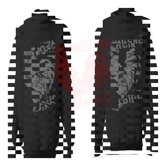 Pets Awesome Sauce With Picture Of Rooster Sweatshirt - Monsterry