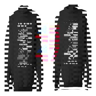 Qr President Trump 4547 Qr Trump Dancing Code Back Sweatshirt - Thegiftio