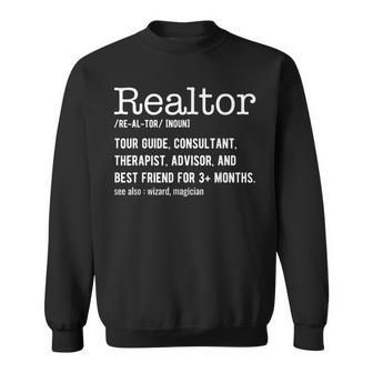 Real Estate Agent Realtor Definition Realtor Sweatshirt - Thegiftio UK