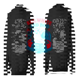 Summerween Red White And Boo 4Th Of July Matching Sweatshirt - Monsterry