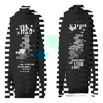 Swimming Swimmer Swim Dad Father Coach Men Sweatshirt - Thegiftio UK