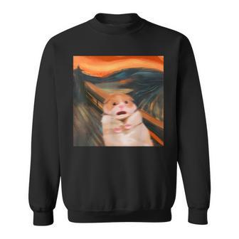 cared Hamster Memecream グラフィックtシャツ レディース メンズ スウェットシャツ - Kawaiitshirt
