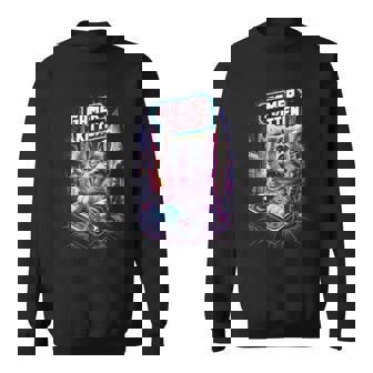 Gamer Kitten Cute Gaming Jeuxidéo Cat Lover Sweater e - Cadeauxyz