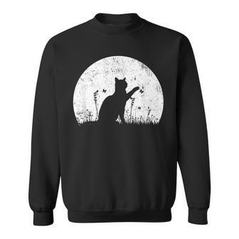 Gato Con Mariposa Atardecer Blanco Camisa de entrenamiento - Regaloses