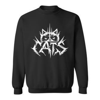 Gatos Heavy Metal Parodia In Mangas Camisa de entrenamiento - Regaloses