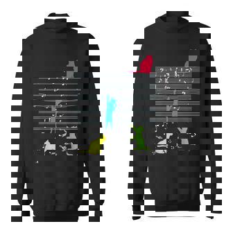 Gatos Notas Musicales Y Clave Musical Regalo Músico Gatito Camisa de entrenamiento - Regaloses