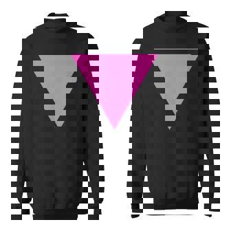 Gay Pride Upside Down Pink Triangle スウェットシャツ - Kawaiitshirt