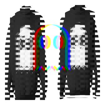 Ghost Trippy Vaporwave House Music Festival Edm Techno Rave Sweatshirt | Mazezy