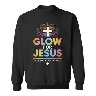 Glow For Jesus-Let Your Light-Shine Sweatshirt - Thegiftio UK