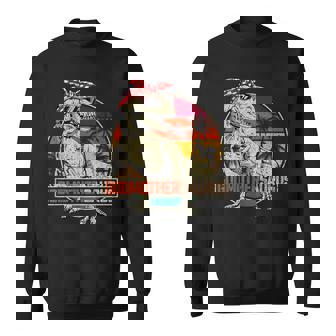 Godmothersaurus T Rex Dinosaur Godmother Saurus Family Match Sweatshirt - Monsterry