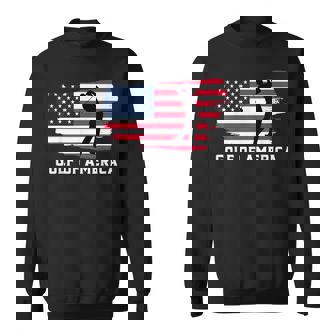 Golf Of America Patriotic Usa Flag Gulf Pun Sweatshirt - Thegiftio