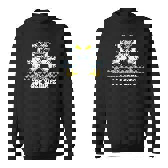 Goose Bumps ユーモラスなことわざ ガチョウの愚かな拳バンプ しゃれ スウェットシャツ - Kawaiitshirt