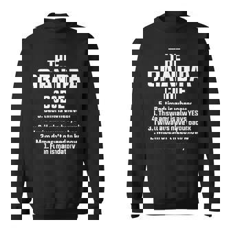 The Grandpa Code Saying Grandpa Sweatshirt - Thegiftio