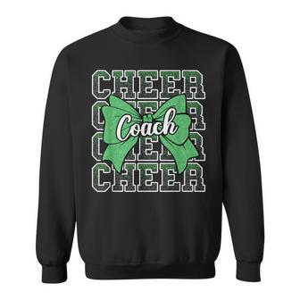Green Sport Loud Proud Cheer Coach Dad Father's Day Sweatshirt - Thegiftio UK