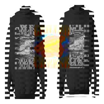 Grilled Cheese Food Lover Gag Weird Meme 90S Trendy Sweatshirt - Thegiftio