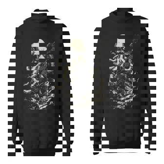 Guitar Player Octopus Heavy Metal Head Guitarist Sweatshirt - Thegiftio