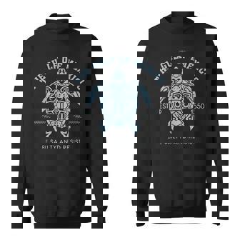 Gulf Of Mexico Estd 1550 Turtle Be Salty And Resist Sweatshirt - Thegiftio