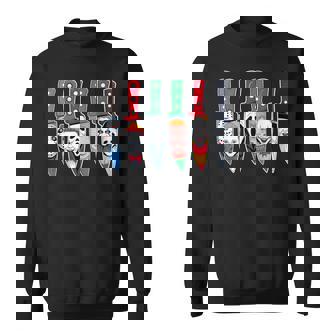 Halloween Horror Movie Characters In Knives Scary Halloween Sweatshirt - Thegiftio