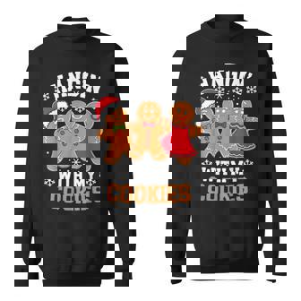 Hangin With My Cookie シャツ メンズ レディース ジンジャーブレッド クリスマス スウェットシャツ - Kawaiitshirt