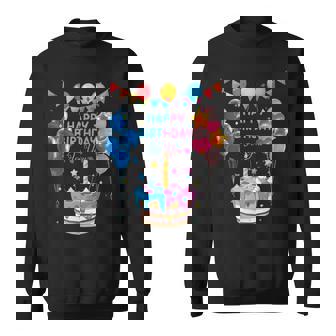 Happy Birthday To You ケーキとバルーンパーティー スウェットシャツ - Kawaiitshirt