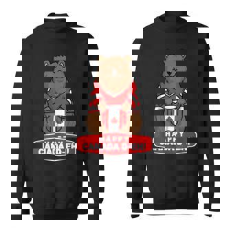 Happy Canada Day 面白いカナダのクマの旗 スウェットシャツ - Kawaiitshirt