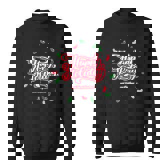 Happy Holiday And Merry Christmas Quote Festive Greetings スウェットシャツ - Kawaiitshirt