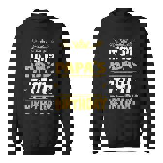 Happy It's My Papa's 70Th Birthday 1955 70 Years Old Sweatshirt - Thegiftio