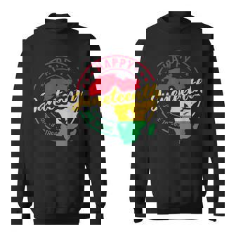 Happy Junenth June 19 1865 African American Black Pride Sweatshirt - Thegiftio UK