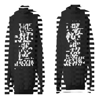 I Have More Four Questions 面白い ハッピー過越祭 キッズ スウェットシャツ - Kawaiitshirt