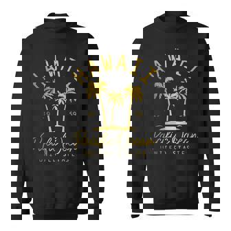 Hawaii Est 1959 ヤシの木 サーフ サーファー マウイ アロハ ハワイアン スウェットシャツ - Kawaiitshirt