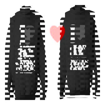 I Heart Love Hot Nerds Geek Genius Introvertido Inteligente Camisa de entrenamiento - Regaloses