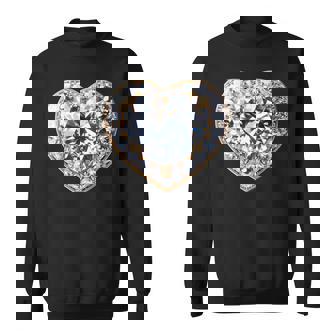 Heart Of Radiance ダイヤモンドエレガンスキラキラ スウェットシャツ - Kawaiitshirt