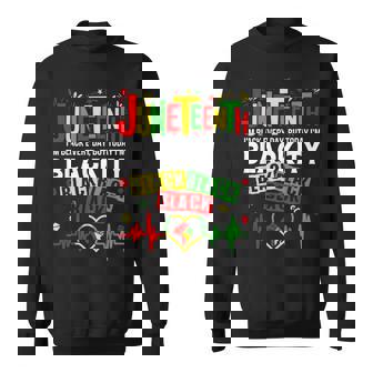 Heartbeat Black History African America Junenth Blackity Sweatshirt - Monsterry