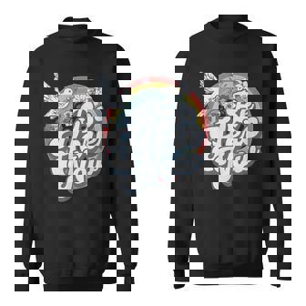 Be Here Now レトロ ヴィンテージ スピリチュアル マインドフルネス スウェットシャツ - Kawaiitshirt