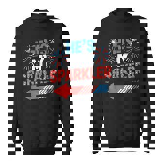 His And Hers 4Th Of July Couples He's My Sparkler Sweatshirt - Thegiftio UK