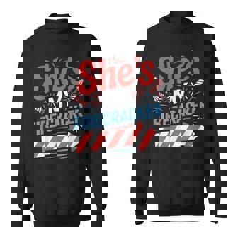 His And Hers 4Th Of July Couples She's My Firecracker Sweatshirt - Monsterry