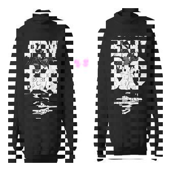 Hes My Boo Couple Matching Halloween Costumes Sweatshirt - Monsterry