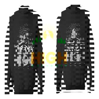 I Like To Get High Hikerenderismo Montaña Camisa de entrenamiento - Regaloses