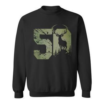 Hirschfigur Für Jäger 50Er Geburtstag Oder Jubiläum Sweatshirt - Geschenkecke