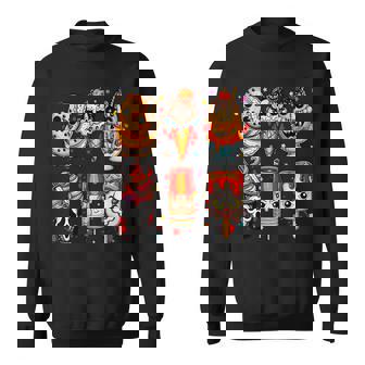Horror Movies Summer Popsicle Halloween Ice Cream Summerween Sweatshirt - Thegiftio