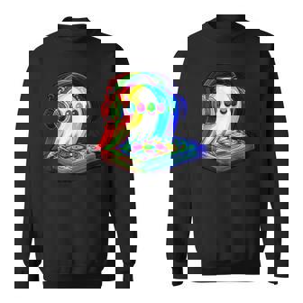 House Music Ghost Halloween Techno Rave Halloween Party Sweatshirt | Seseable FR