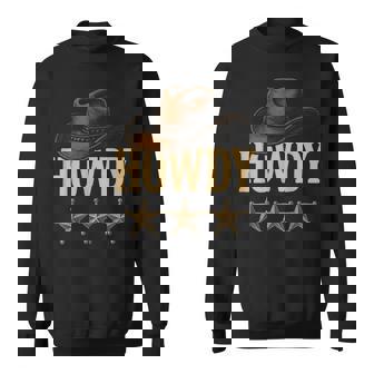 Howdy Cowboy Cowgirls Hat Western Rodeo Sweatshirt - Thegiftio