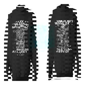 Human By Chance Alpha By Choice Alpha Wolf Meme Sweatshirt - Seseable