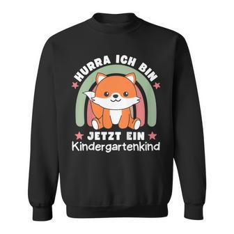 Hurra Ich Bin Jetzt Ein Kindergartenkind Fuchs Kinder Sweatshirt - Geschenkecke