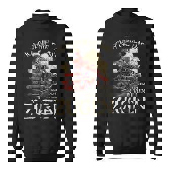 Ich Genieße Das Leben Inollen Zügen 通勤鉄道 スウェットシャツ - Kawaiitshirt