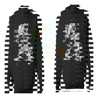 Idée-Cadeau Personnalisé Lettre A En Fleurs Et Papillons Sweater e - Cadeauxyz