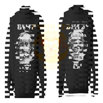 Ihih Tzu Not おもしろシーズー犬 スウェットシャツ - Kawaiitshirt