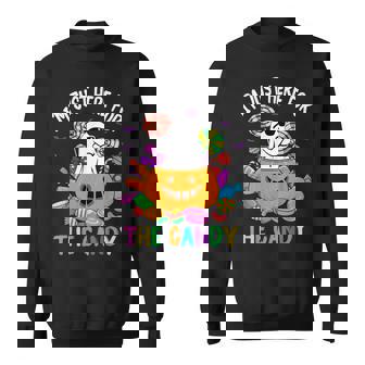 I'm Just Here For The Candy Ghost Halloween Sweatshirt | Seseable FR